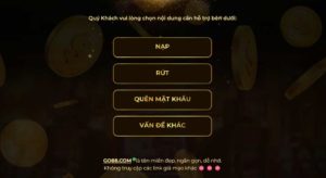 Cách xử lý khi quên mật khẩu đăng nhập Go88