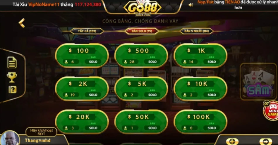 Game bài Sâm Lốc Go88 là biến thể của bài Tây 52 lá