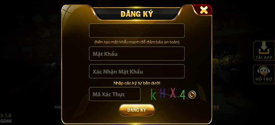 Hướng dẫn các bước tham gia cổng game Go88