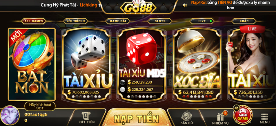 Khám phá hệ sinh thái game đổi thưởng trên Go88