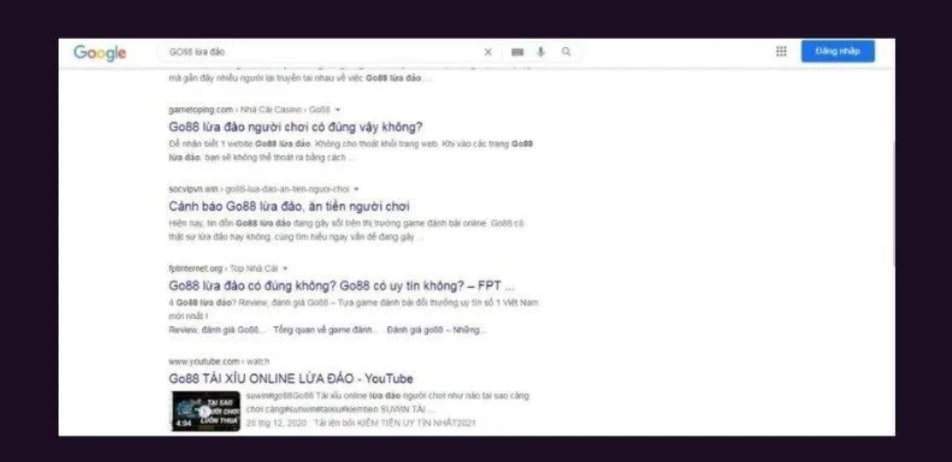 Nguyên nhân xuất hiện thông tin cho rằng Go88 lừa đảo khách hàng