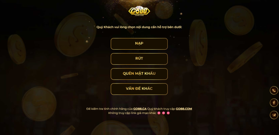 Những kênh liên hệ Go88 dành cho thành viên